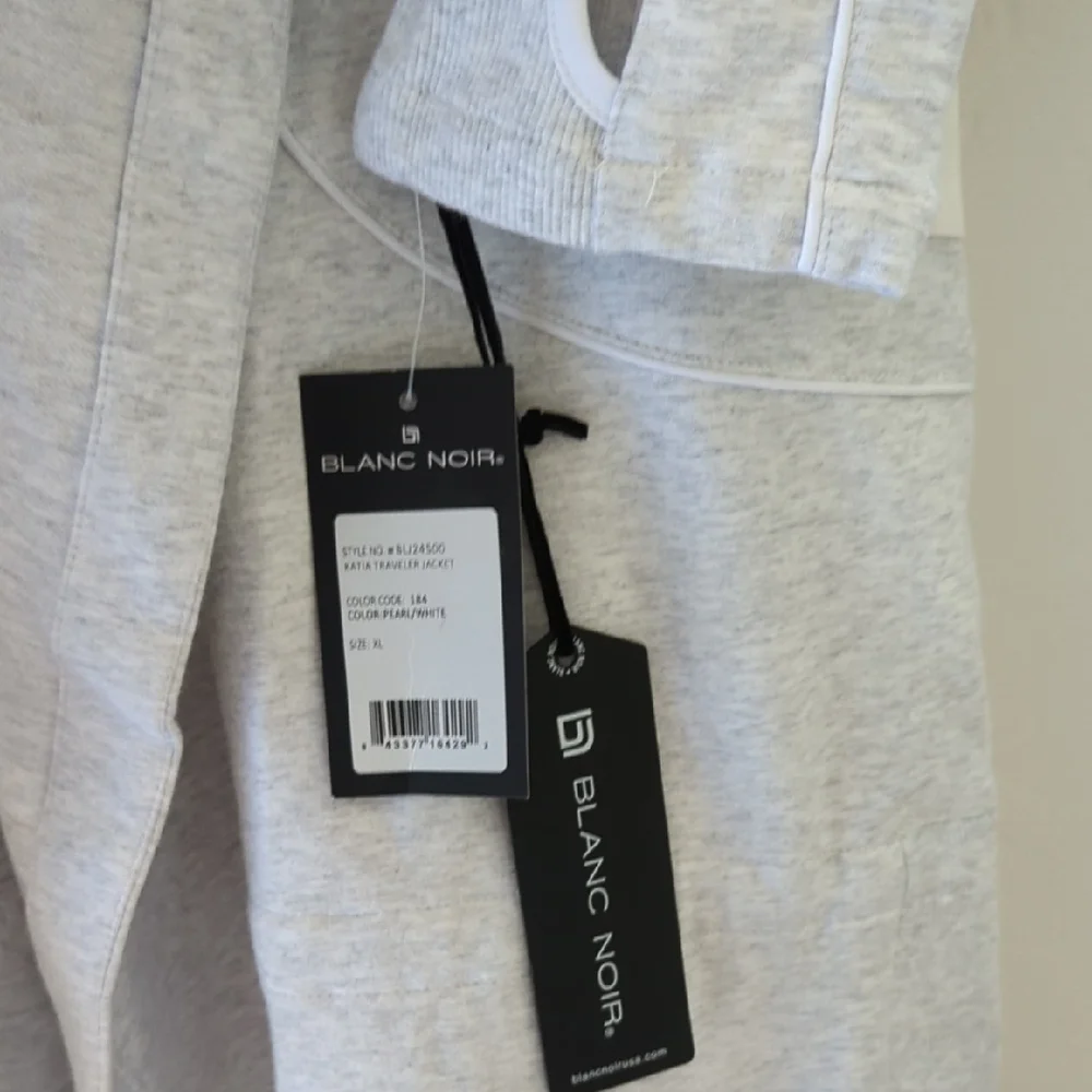 Blanc Noir Light Gray Hooded Trench Coat - Picture 4 of 13